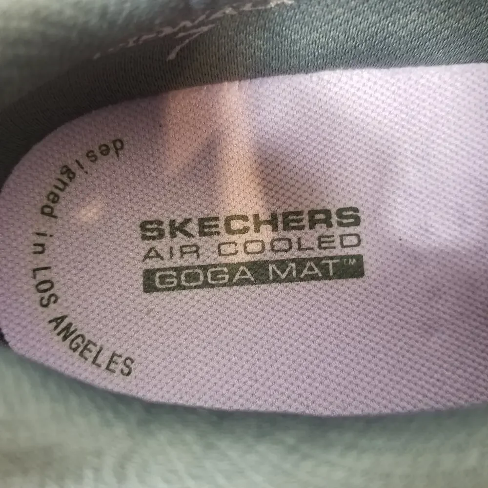 Skechers Women's GoWalk 7 125215 Gray Goga Mat Sneakers Size 8.5